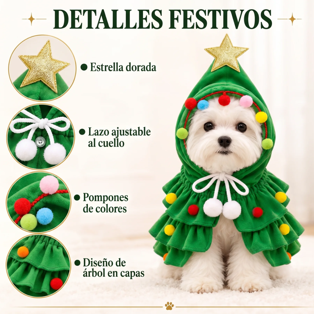 Disfraz Árbol de Navidad para Perros 🎄