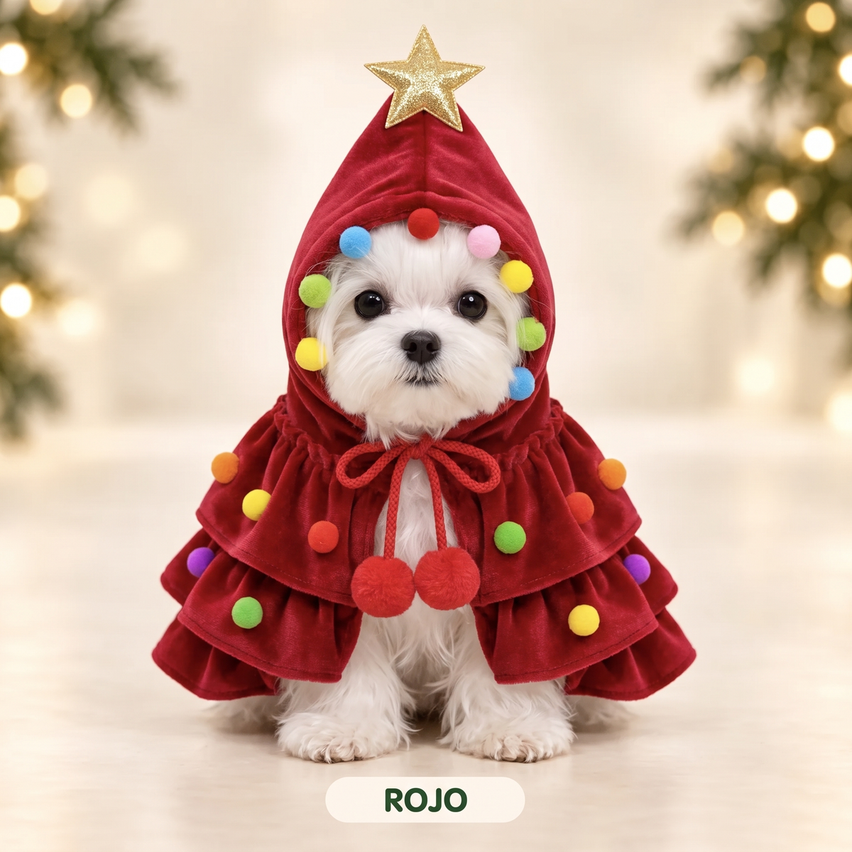 Disfraz Árbol de Navidad para Perros 🎄